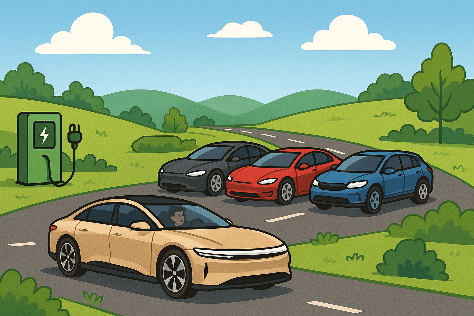 Top 5 des voitures électriques avec la plus grande autonomie en 2025
